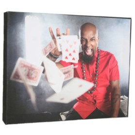 Tech N9ne - Cards 8&quot;x10&quot; Canvas Print