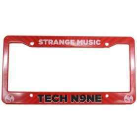 Tech N9ne - Red License Plate Frame