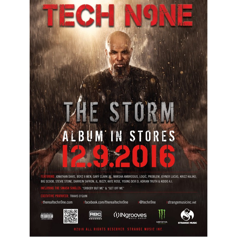 Tech N9ne - The Storm Poster 18' x 24'