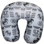 Strange Music - Gray Travel Pillow