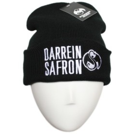 Darrein Safron - Black Embroidered Skull Cap