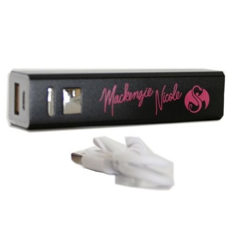 Mackenzie Nicole - Black 2200 mAh Power Bank w/ Charger