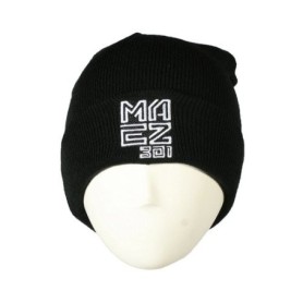 Maez301 - Black Logo Embroidered Skull Cap