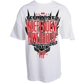 Tech N9Ne - White Independent Powerhouse VIP T-Shirt