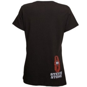 Stevie Stone - Black Turn It Up Ladies T-Shirt