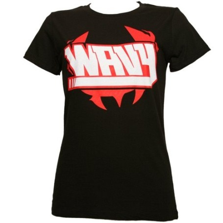 Ces Cru - Black Wavy Ladies T-Shirt