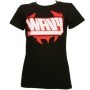 Ces Cru - Black Wavy Ladies T-Shirt