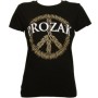 Prozak - Black Peace Ladies T-Shirt