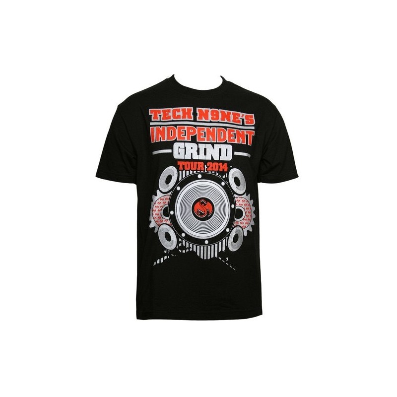 Tech N9ne Black Independent Grind 2014 Tour TShirt