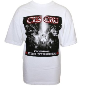 Ces Cru - White Codename Ego Stripper Presale T-Shirt
