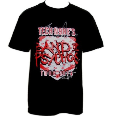 Tech N9ne - Black Band of Psychos Tour 2014 T-Shirt