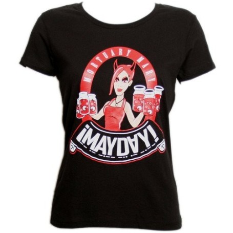 ¡MAYDAY! - Black Mortuary Mary Ladies T-Shirt