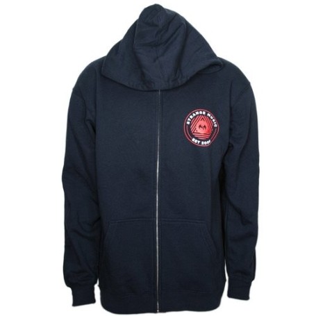 Strange Music - Navy Skull Zip Hoodie