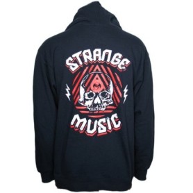 Strange Music - Navy Skull Zip Hoodie