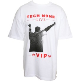 Tech N9ne - White Live VIP T-Shirt