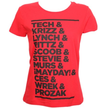 Strange Music - Red Roster Ladies T-Shirt