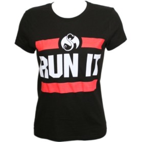 Stevie Stone - Black Run It Ladies T-Shirt