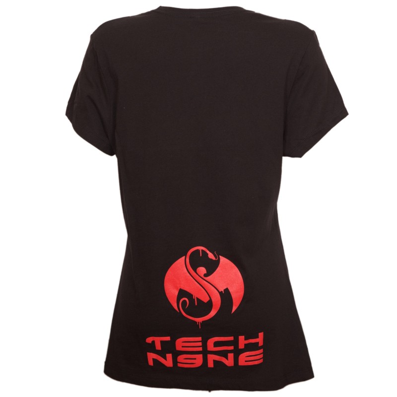 Tech N9ne - Black Hood Go Crazy Ladies T-Shirt