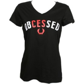 Ces Cru - Black ObCESsed Ladies V-Neck T-Shirt