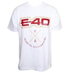 E-40 - White Logo T-Shirt