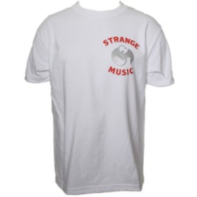 Strange Music - White Monogram T-Shirt