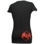 Strange Music - Black Inset Ladies V-Neck T-Shirt