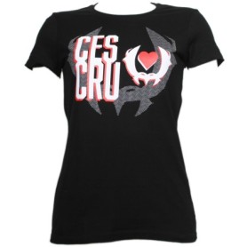 Ces Cru - Black Heart Ladies T-Shirt