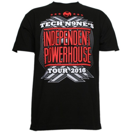 Tech N9ne - Black Independent Powerhouse Tour 2016 T-Shirt