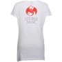 Mackenzie Nicole - White Lips Ladies V-Neck T-Shirt