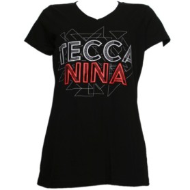 Tech N9ne - Black Tecca Nina Ladies V-Neck T-Shirt