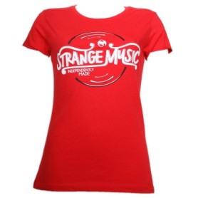 Strange Music - Red Record Ladies T-Shirt