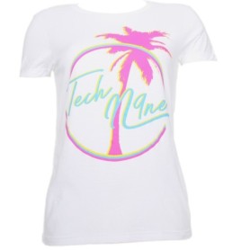 Tech N9ne - White Palm Tree Ladies T-Shirt