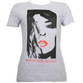 Mackenzie Nicole - Athletic Heather Photo Lips Ladies T-Shirt