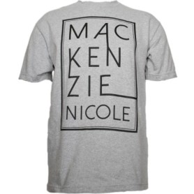 Mackenzie Nicole - Athletic Heather Stacked Text T-Shirt