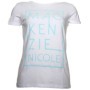 Mackenzie Nicole - White Stacked Text Ladies T-Shirt