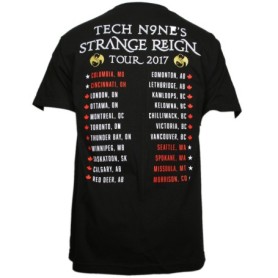 Tech N9ne - Black Strange Reign Tour T-Shirt