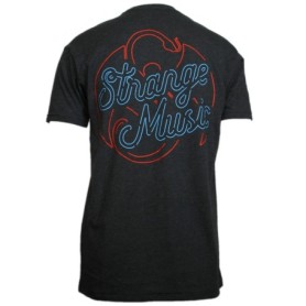 Strange Music - Charcoal Neon Sign Luxury Blend T-Shirt