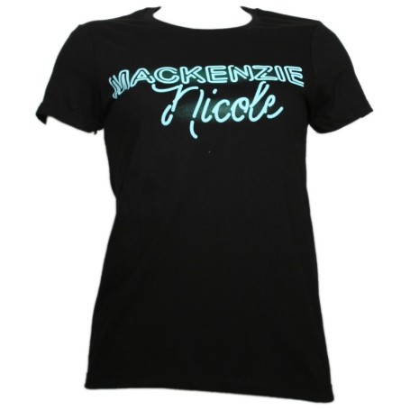 Mackenzie Nicole - Black Neon Logo Ladies T-Shirt