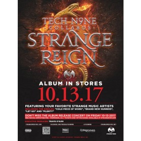 Tech N9ne - Strange Reign Poster 18\&quot; x 24\&quot;