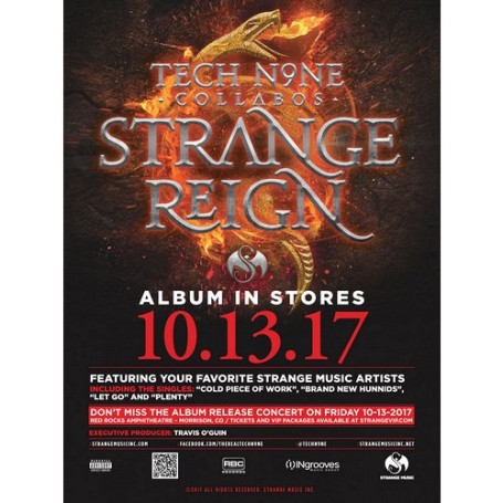 Tech N9ne - Strange Reign Poster 18" x 24"