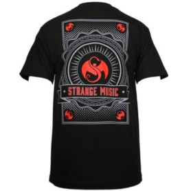 Strange Music - Black Spiral Card T-Shirt