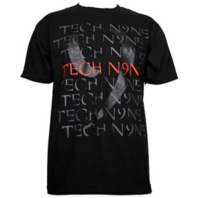 Tech N9ne - Black Repeat T-Shirt