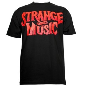 Strange Music - Black Text T-Shirt