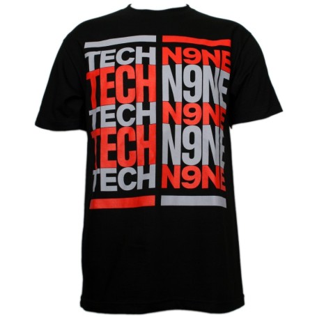 Tech N9ne - Black Stacked T-Shirt