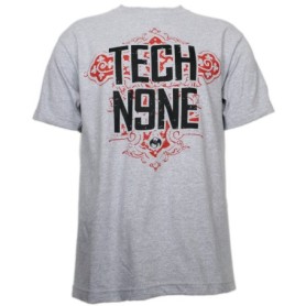 Tech N9ne - Athletic Heather Red Cross T-Shirt