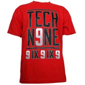 Tech N9ne - Red 9 Pattern T-Shirt