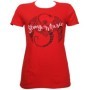 Strange Music - Red Inset Ladies T-Shirt