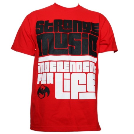 Strange Music - Red For Life T-Shirt