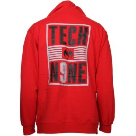 Tech N9ne - Red Bold 9 Zip Hoodie