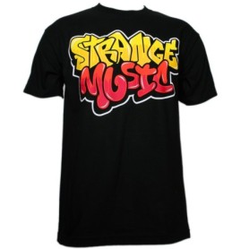 Strange Music - Black Graffiti T-Shirt